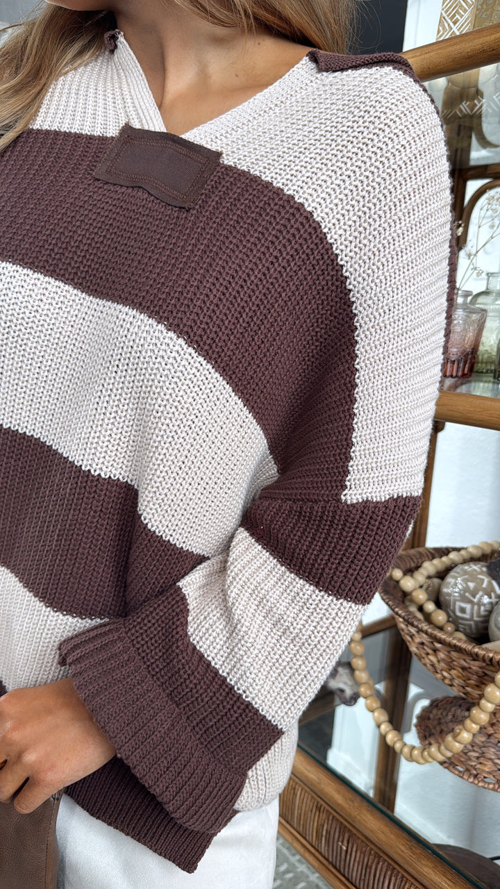 Earthbound Knit Sweater, Brown