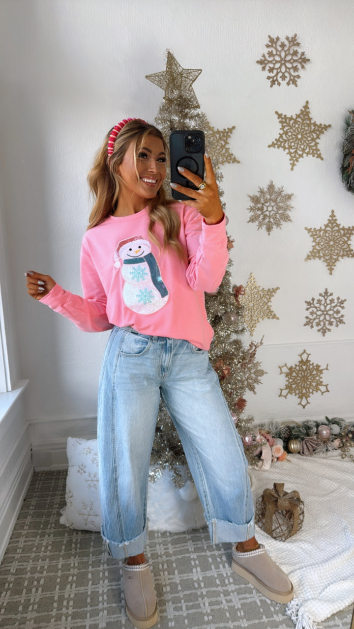 Frosted Sprinkle Sweatshirt, Pink