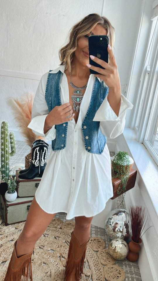 Wild About Western Denim Vest