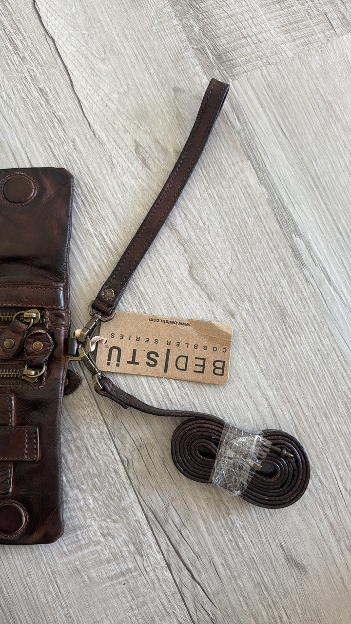 BedStu Cadence Crossbody, Teak Rustic