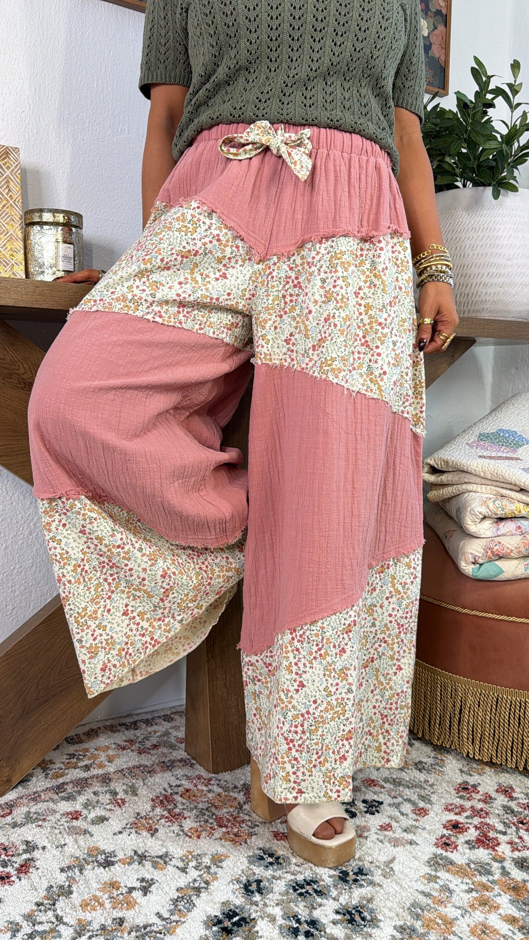 Wildflower Breeze Pant, Dusty Peach