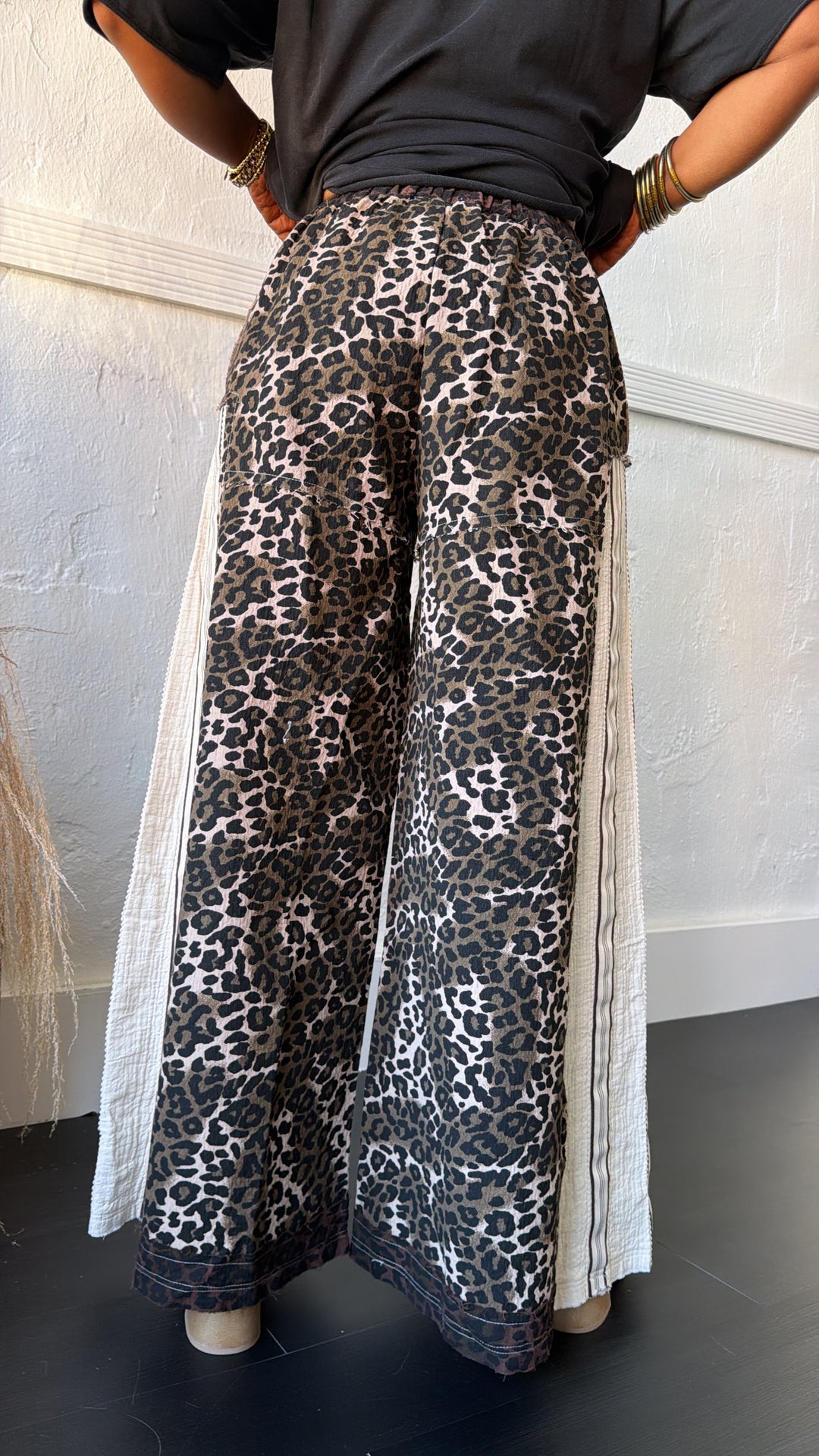 Street Style Leopard Pant, Chocolate