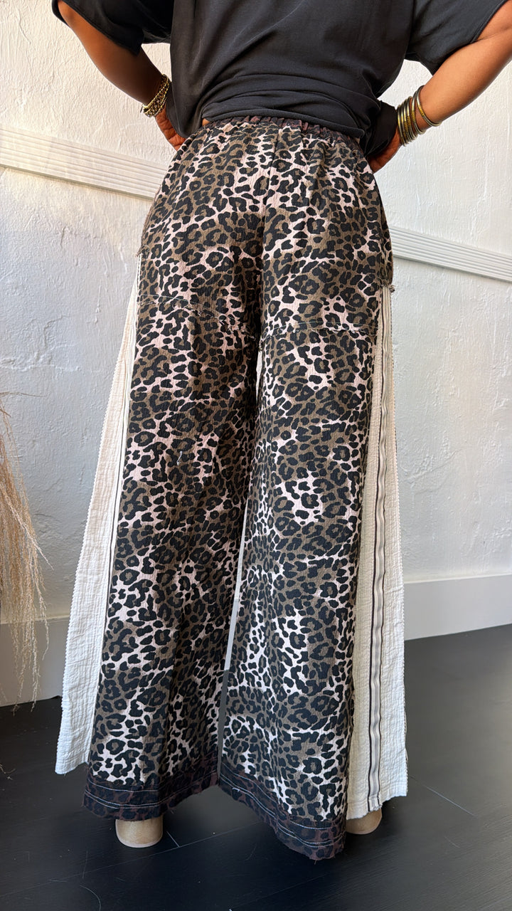 Street Style Leopard Pant, Chocolate