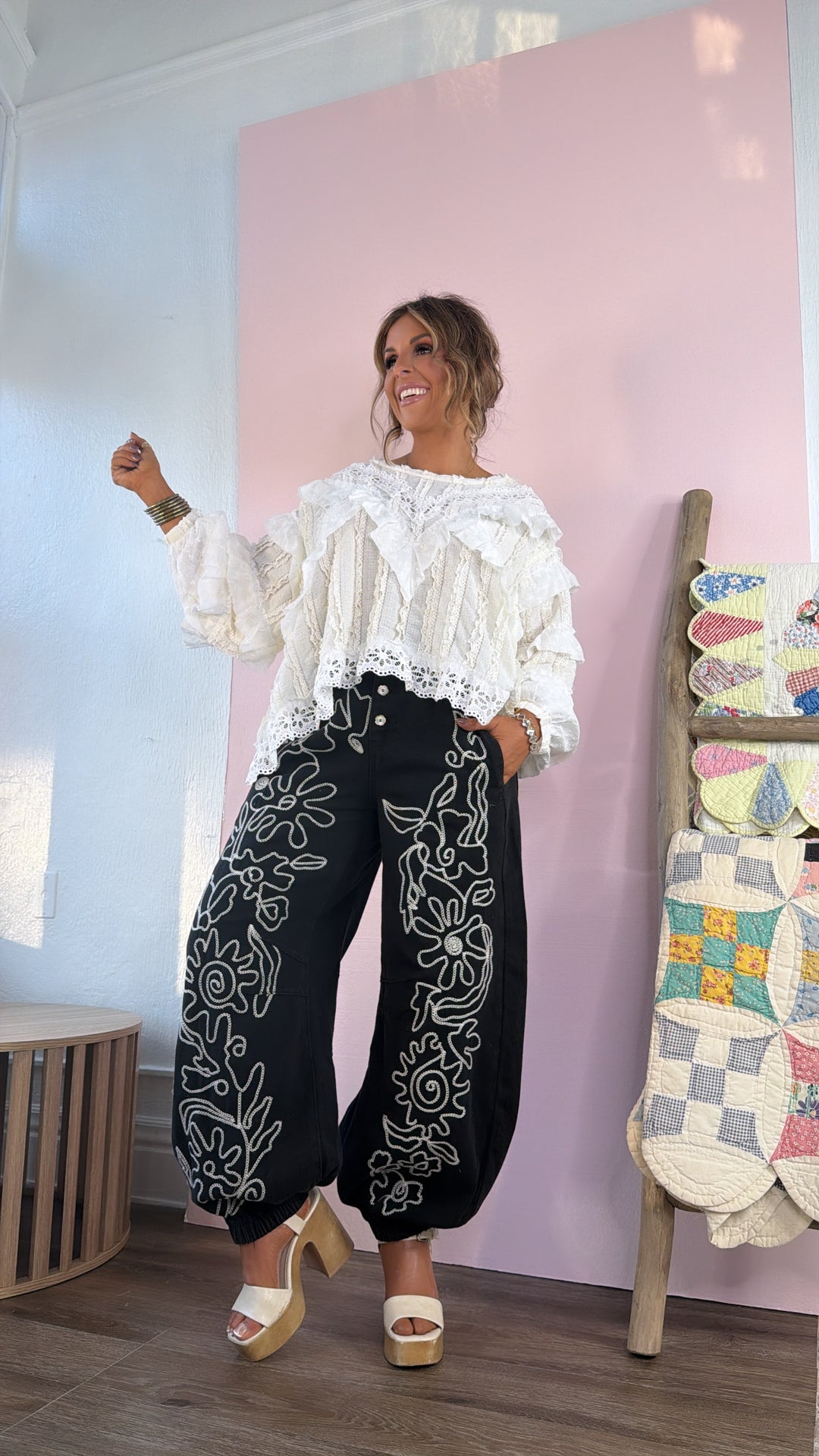 Sweet Fern Blouse, Natural