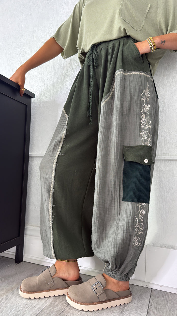 DOORBUSTER: Forever Dreaming Relaxed Pant, Moss Green