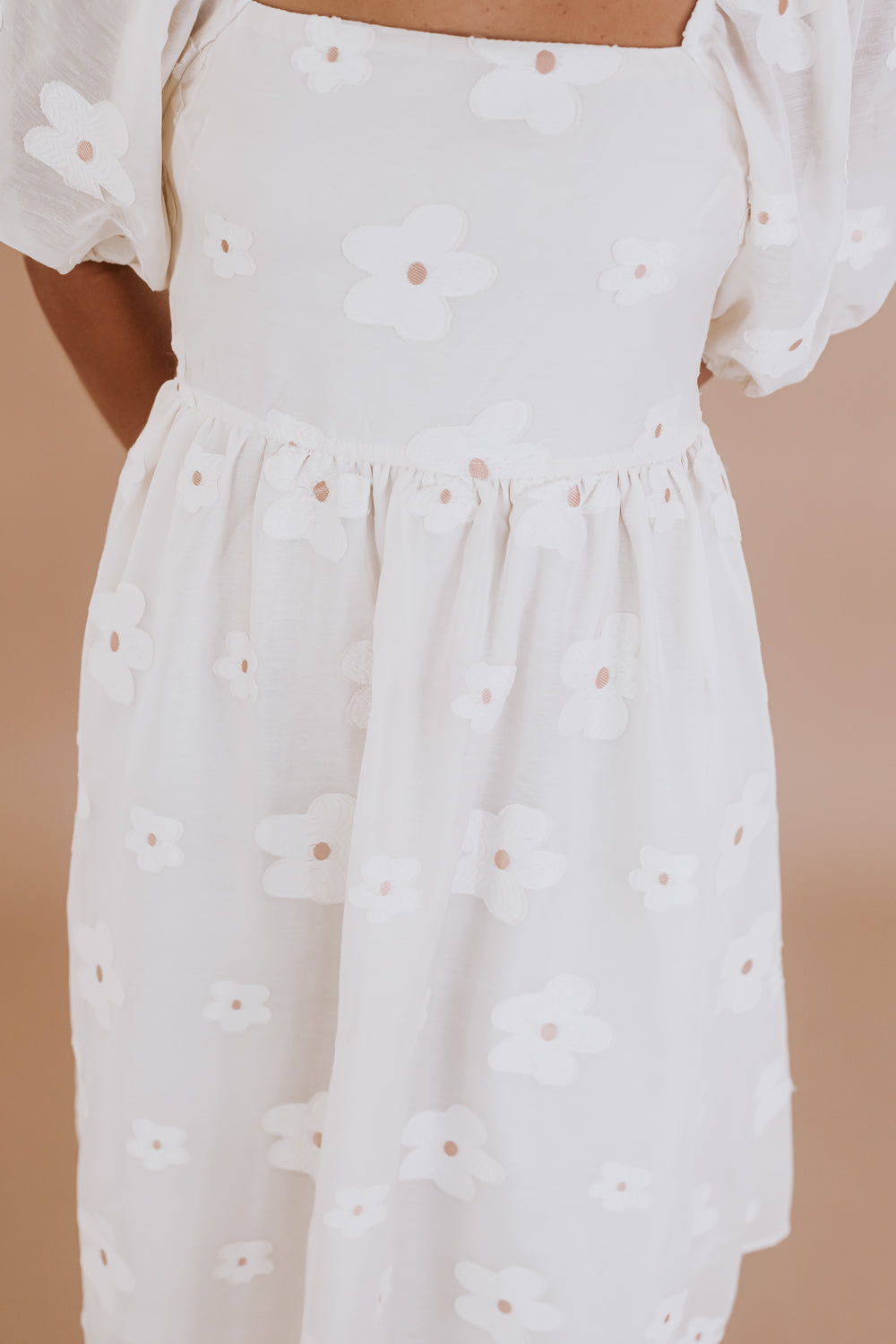 Prettiest Of The Bunch Mini Dress, Cream