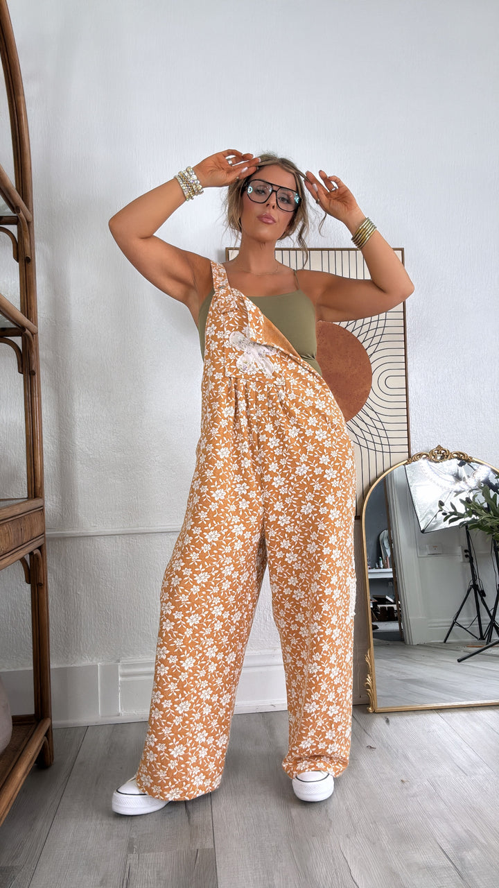 Honeyflower Overalls, Mustard