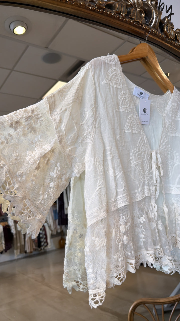 Daylight Tie Top, Natural