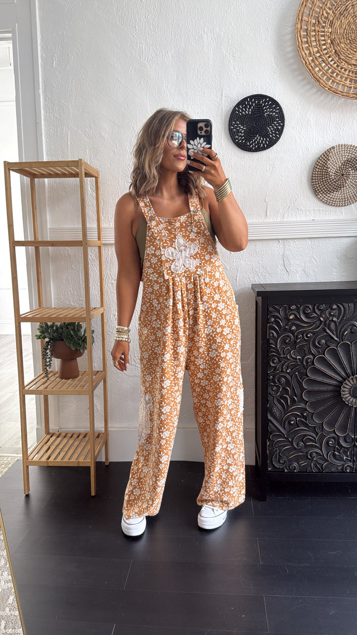 Honeyflower Overalls, Mustard