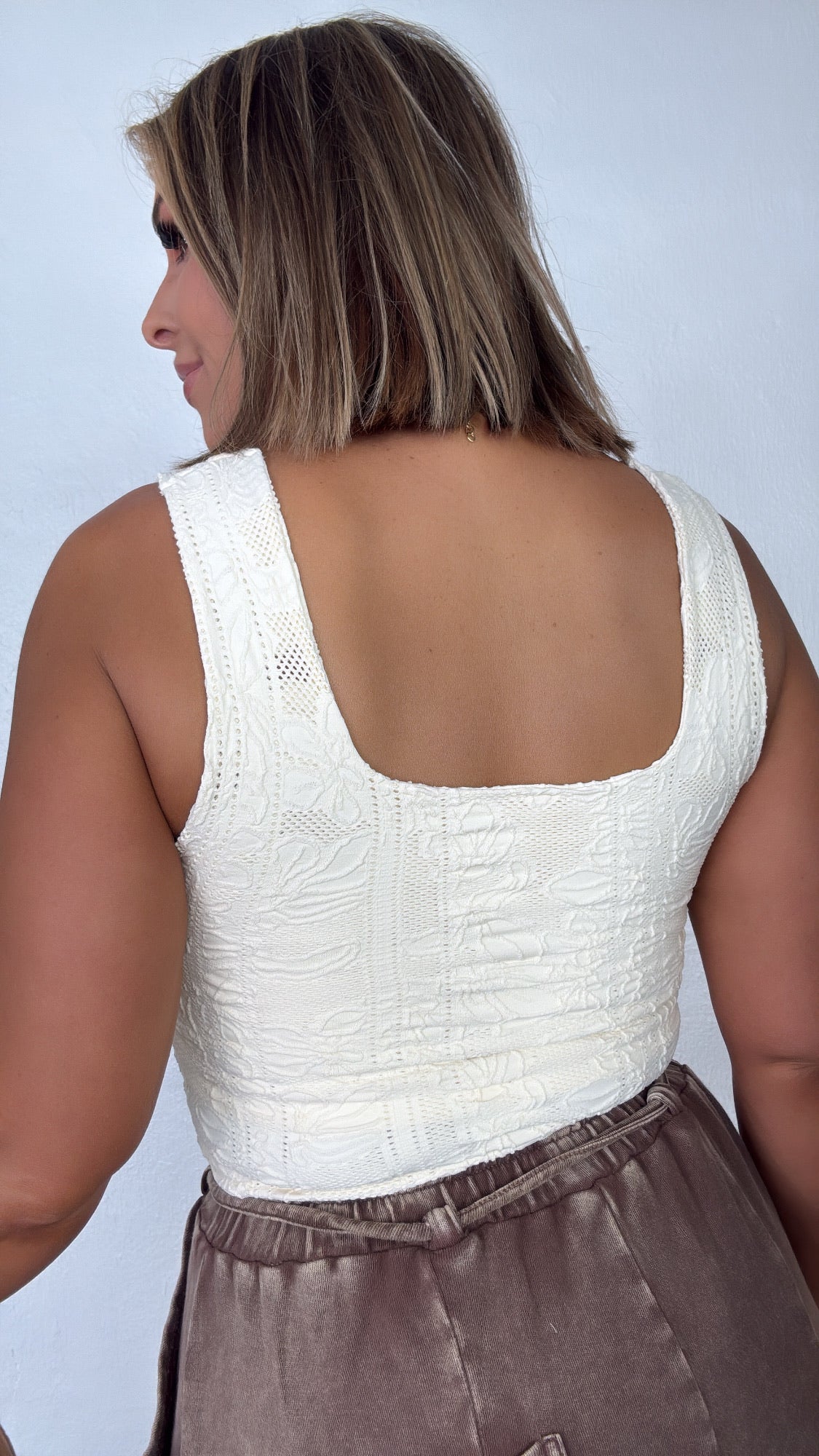 リ*サ様 layered lace tank チョウピラコ Double Layered Lace Tank, Butter Cream – Everyday Chic Boutique