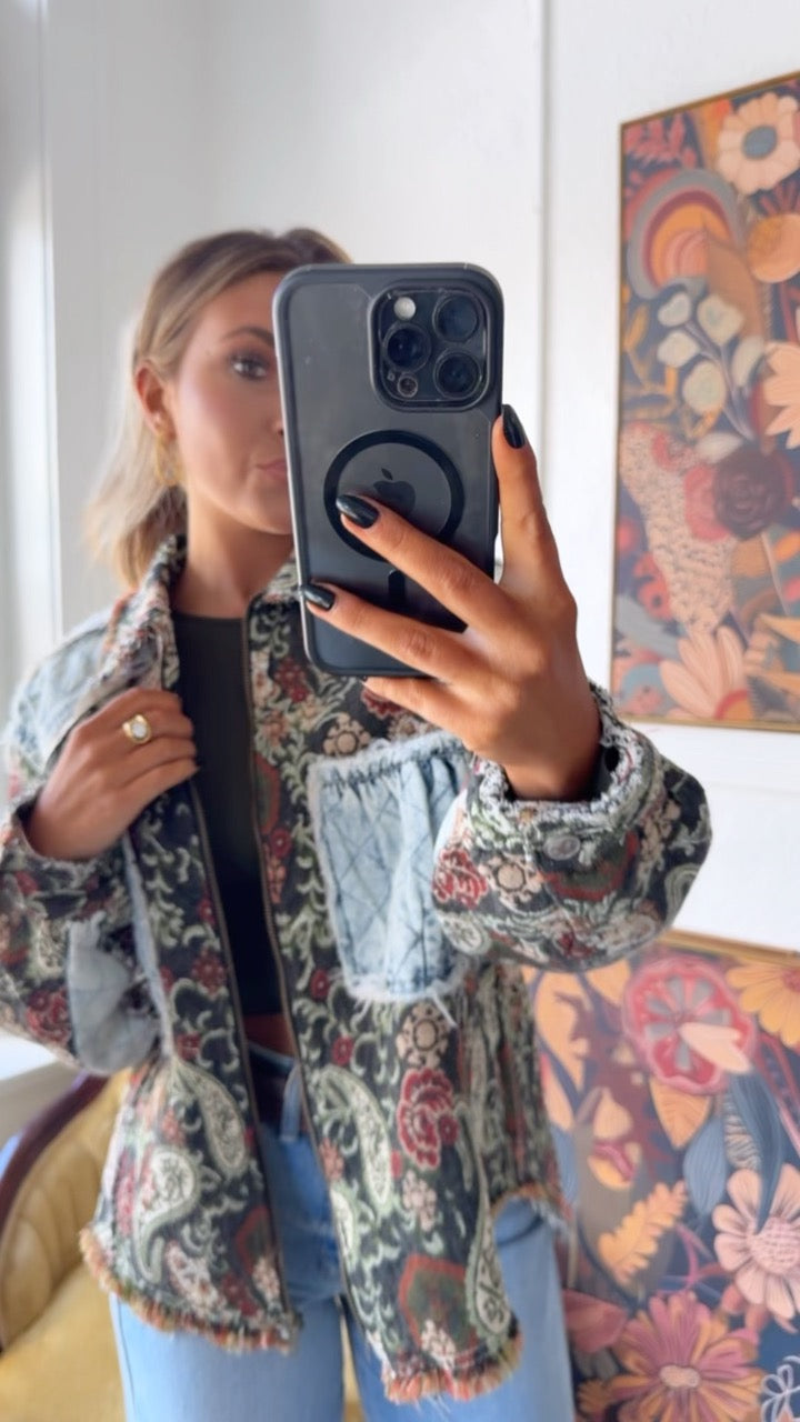 Midnight Ember Jacket, Deep Choco Multi