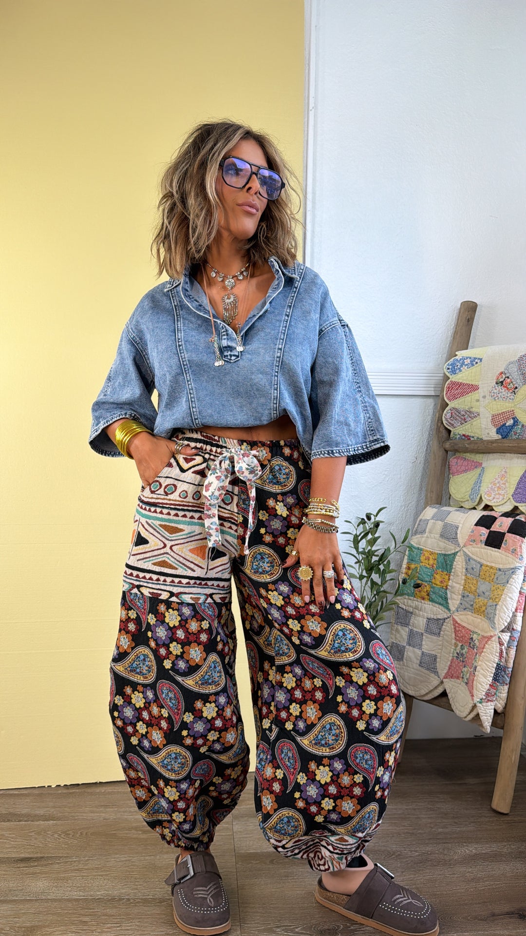 Bluebird Denim Top, Blue Denim