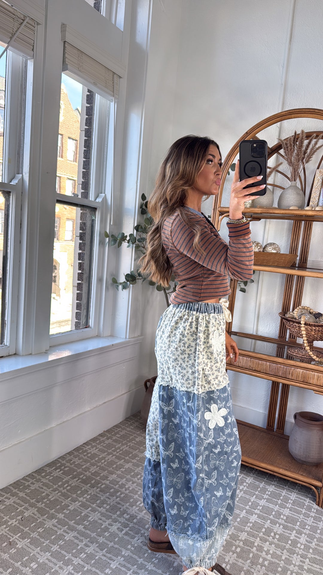 Blue Skies Flutter Jogger, Blue Multi