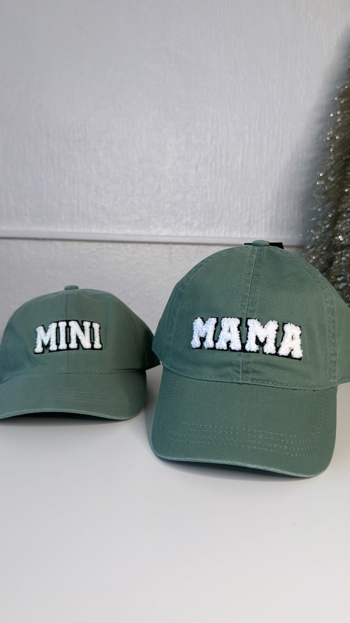 Mommy & Mini Ball Cap, Sage