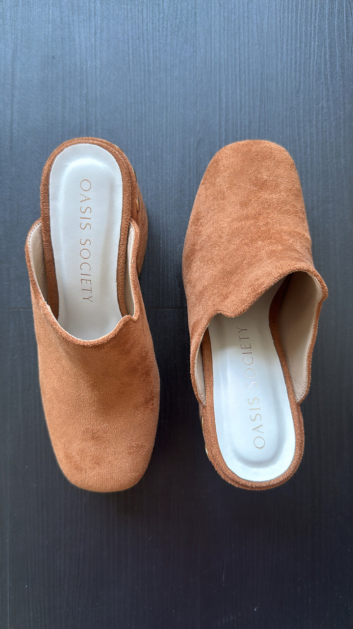 Sienna Platform Clogs, Caramel