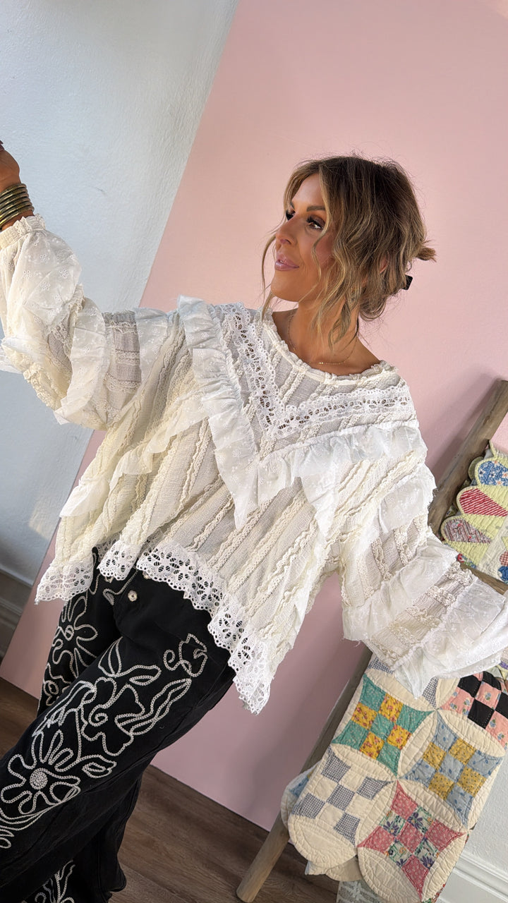 Sweet Fern Blouse, Natural