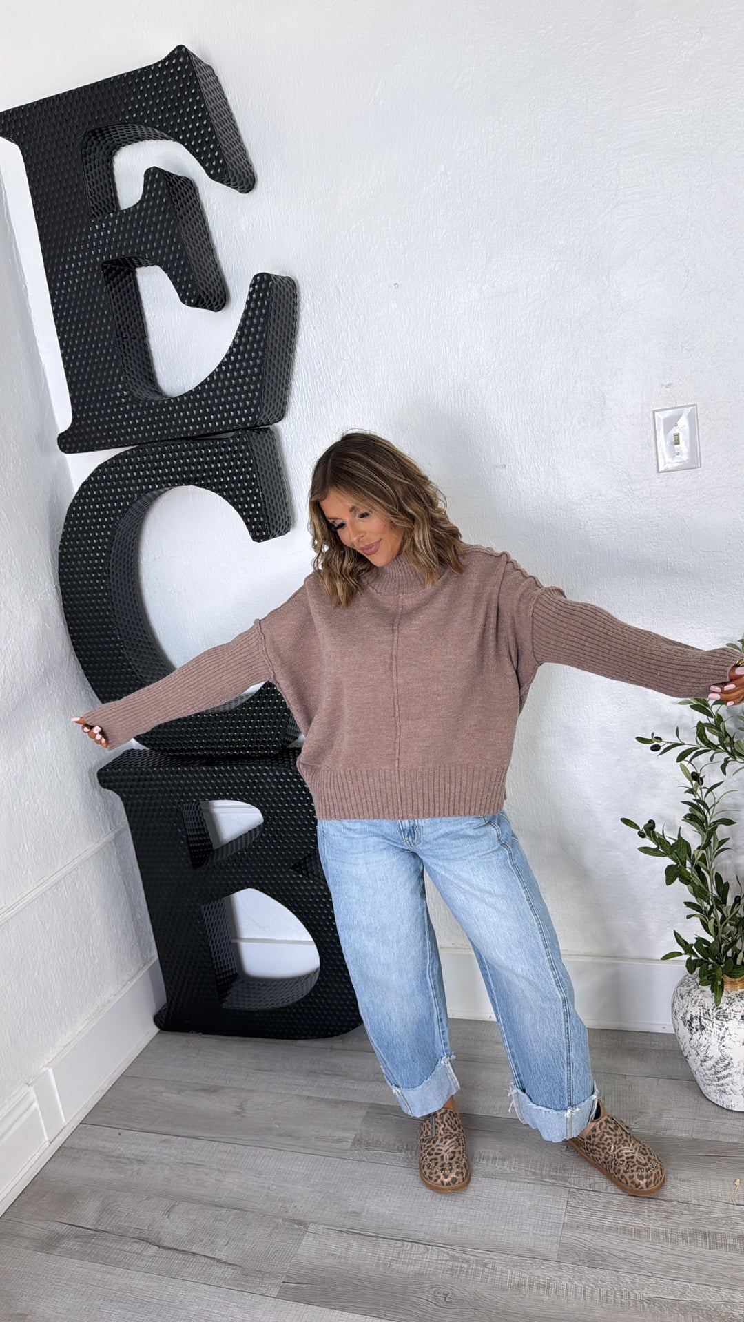The Cozy Edit Sweater, Mocha