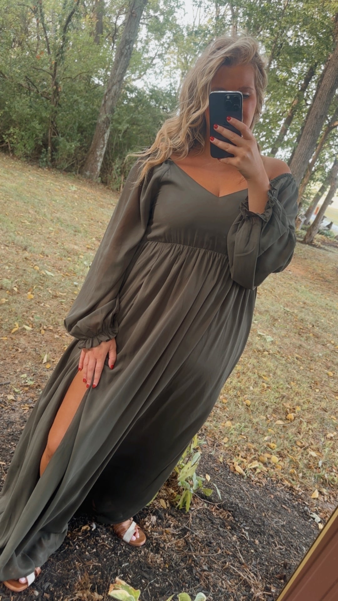 ECB Exclusive: Timeless Romantic Chiffon Maxi Dress, Olive Everyday Chic Boutique ECB Exclusive: Timeless Romantic Chiffon Maxi Dress, Olive Everyday Chic Boutique
