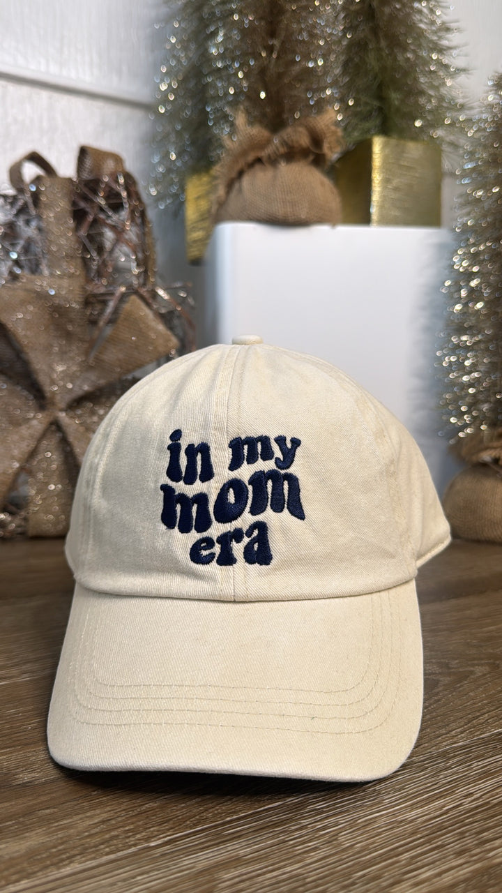 In My Mom Era Baseball Cap, Ivory