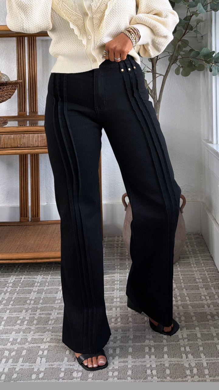 The Apex Straight Leg Denim, Black