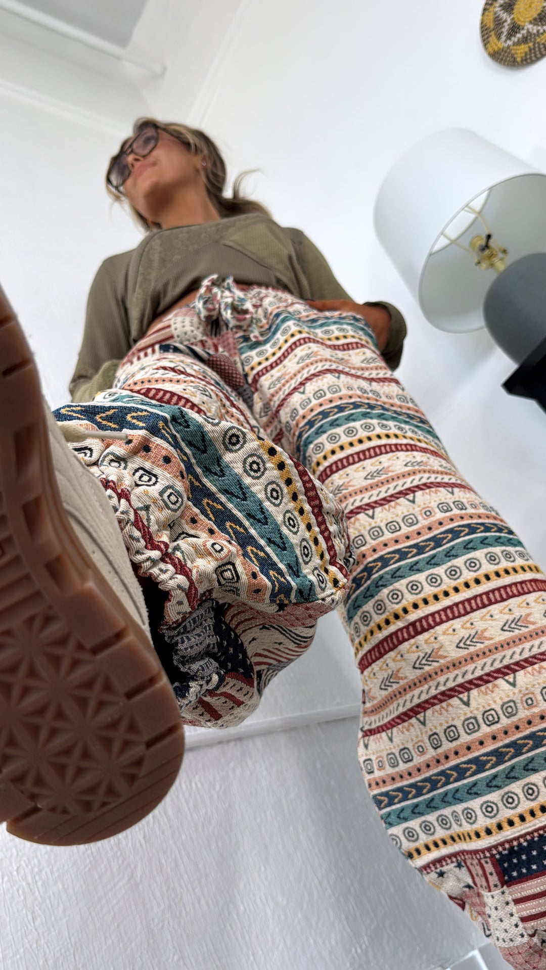 Americana Fields Jogger, Almond/Multi