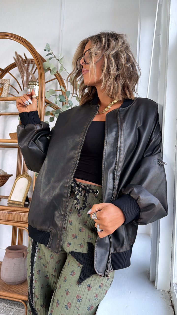 Ravens Ridge Bomber Jacket, Dark Brown