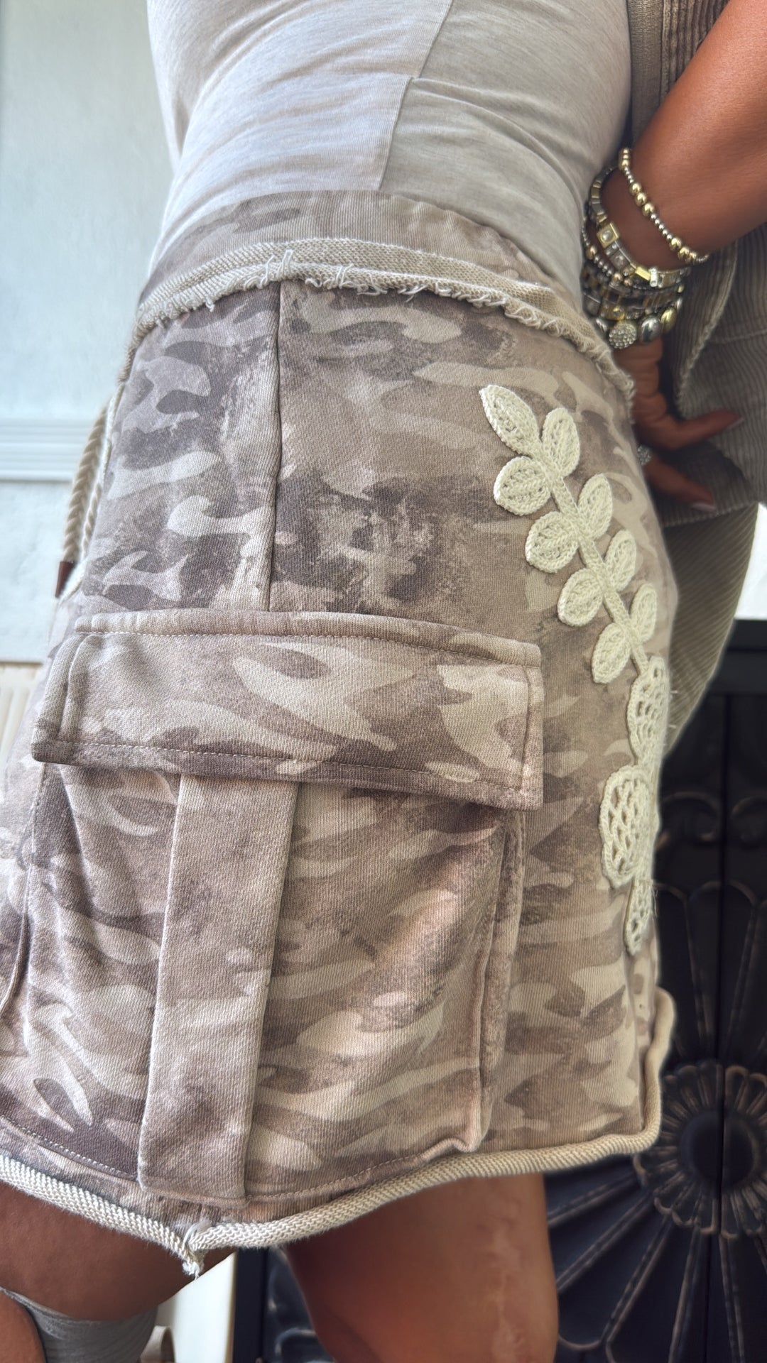 PetalShade Camo Skirt, Tan