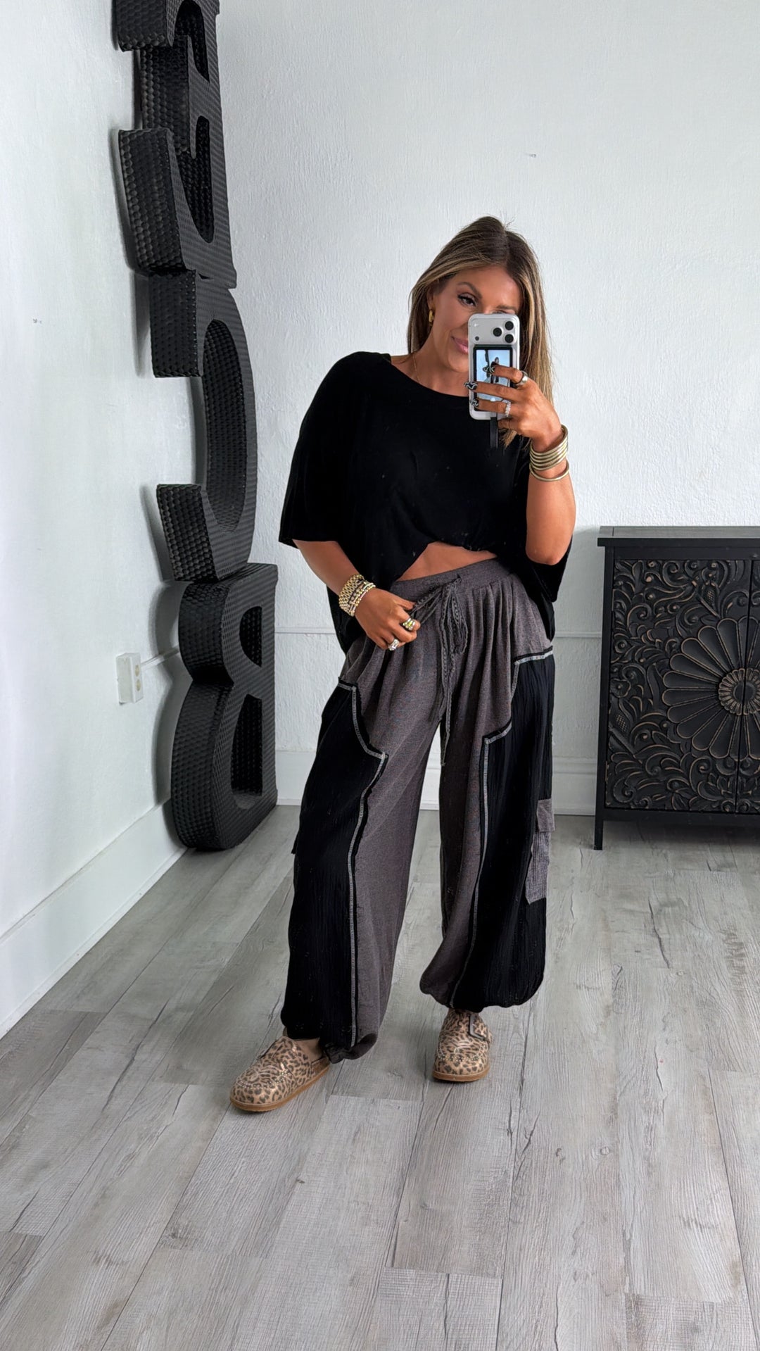 DOORBUSTER: POL Forever Dreaming Relaxed Pant, Charcoal