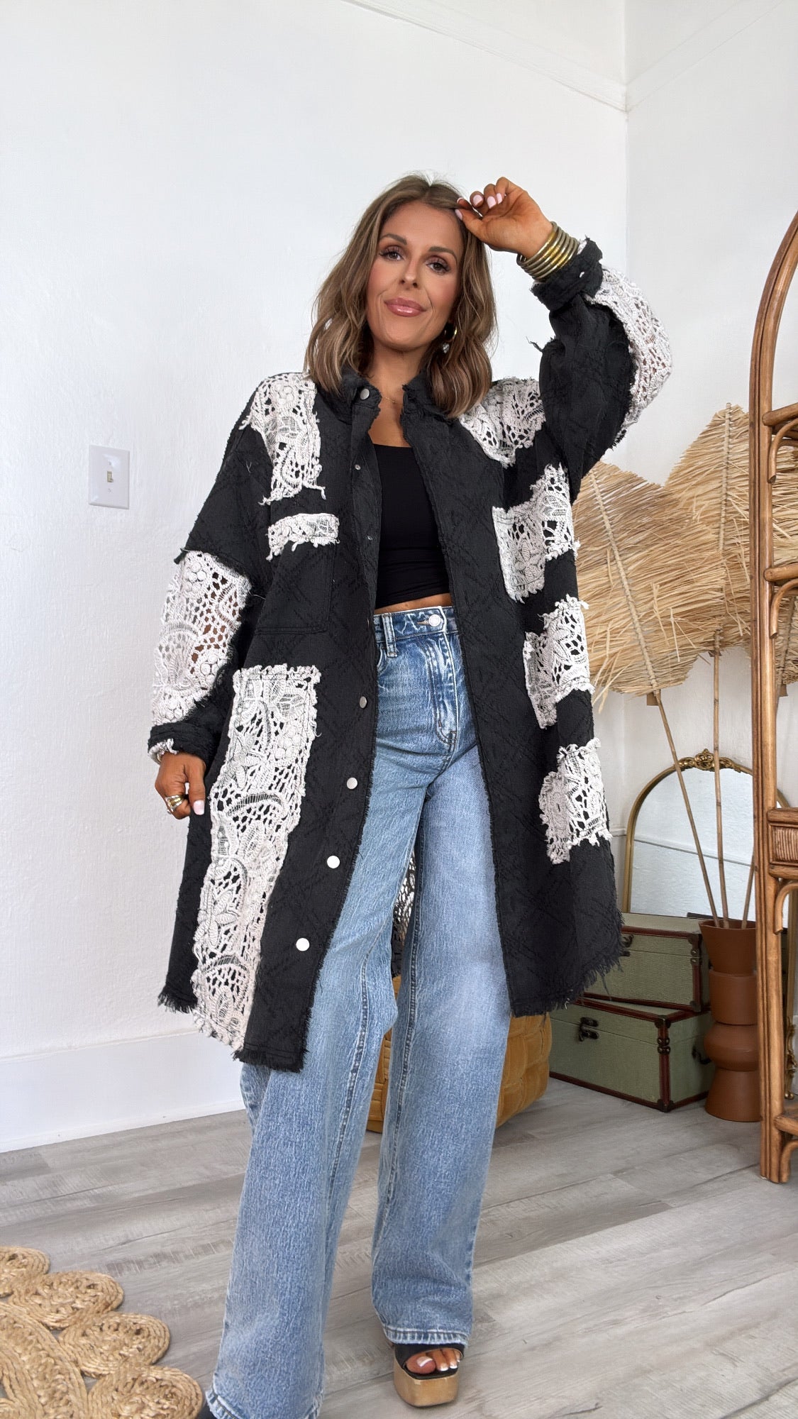 The Desert Stitch Jacket, Black – Everyday Chic Boutique