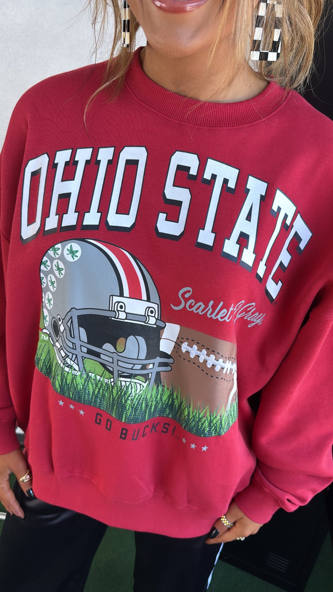Buckeye Crewneck, Red