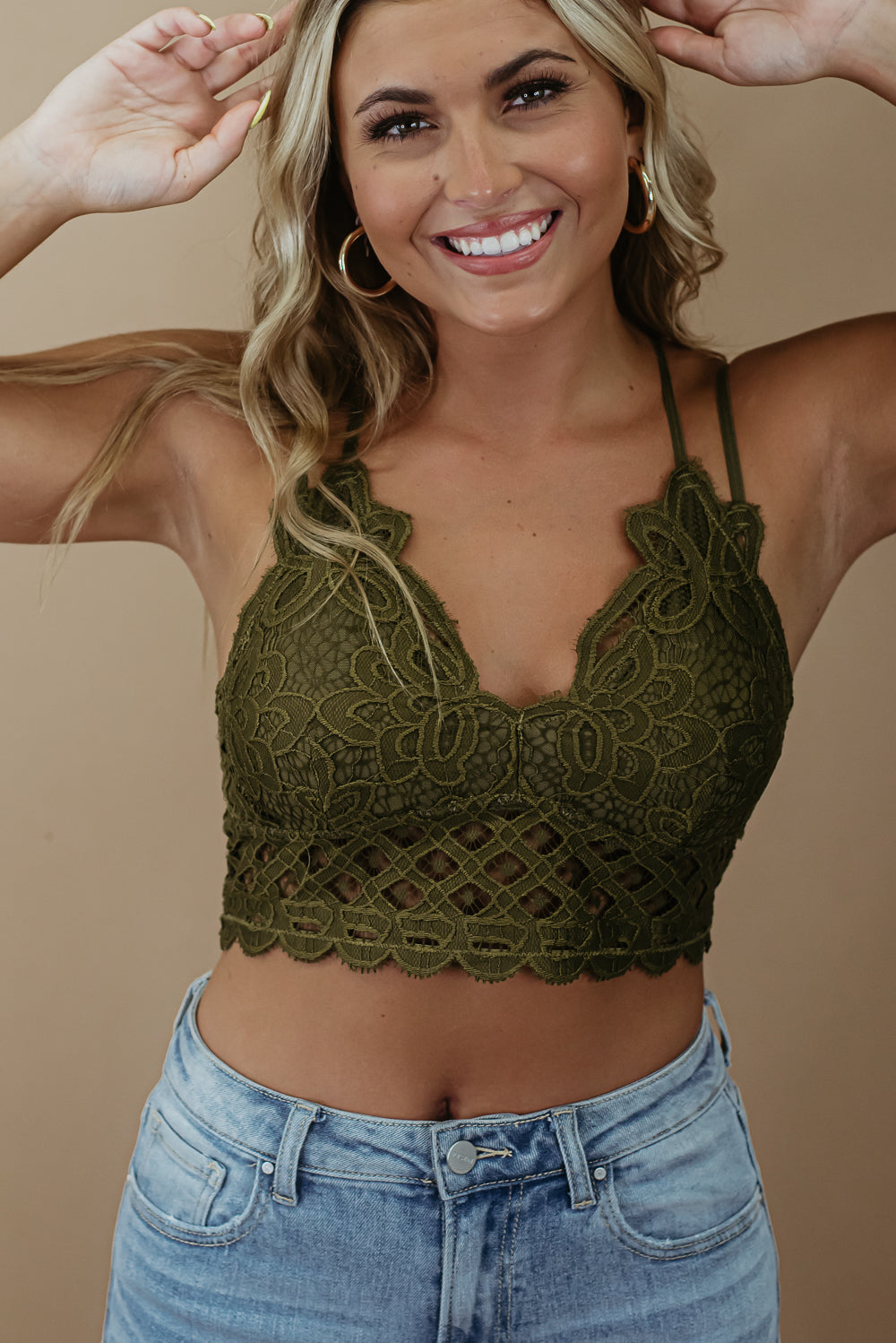 Opening Day Bralette, Moss