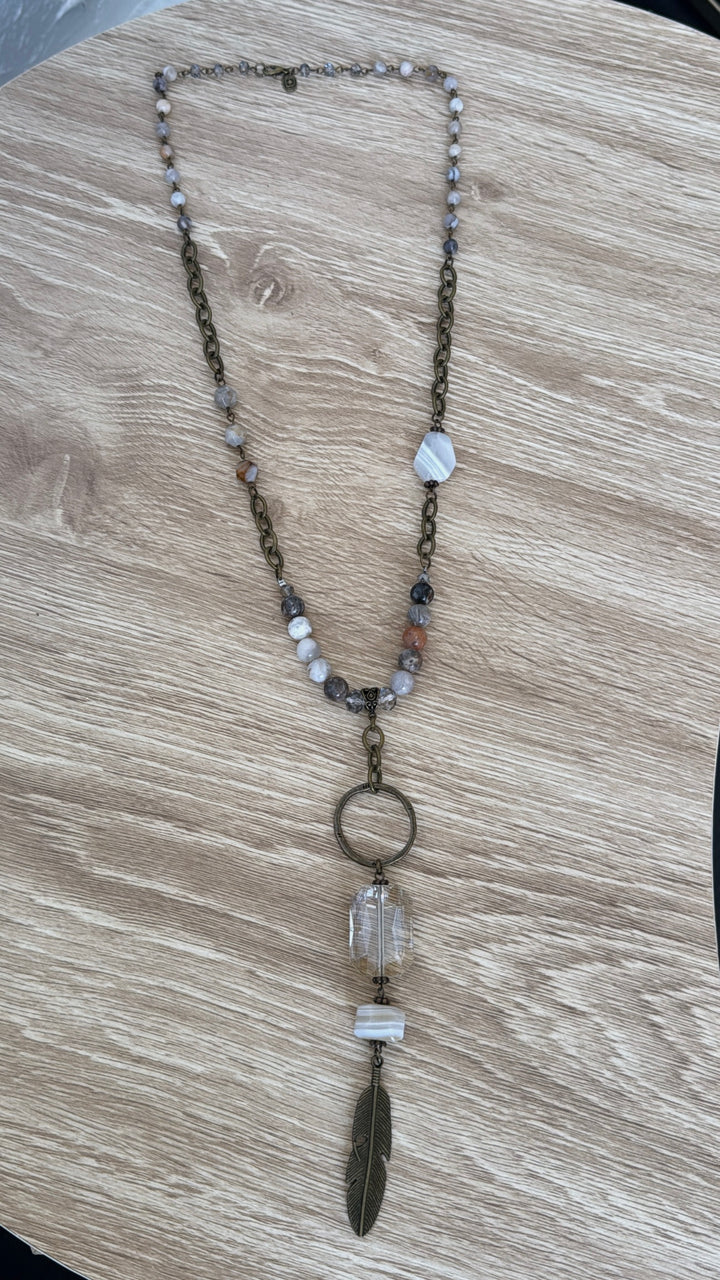 Drifter Bamboo Necklace, Multi