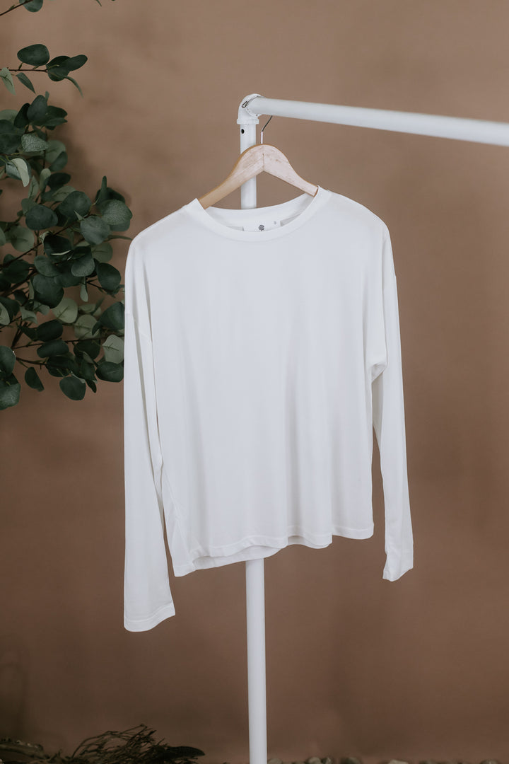 Only Yours Long Sleeve Top, White