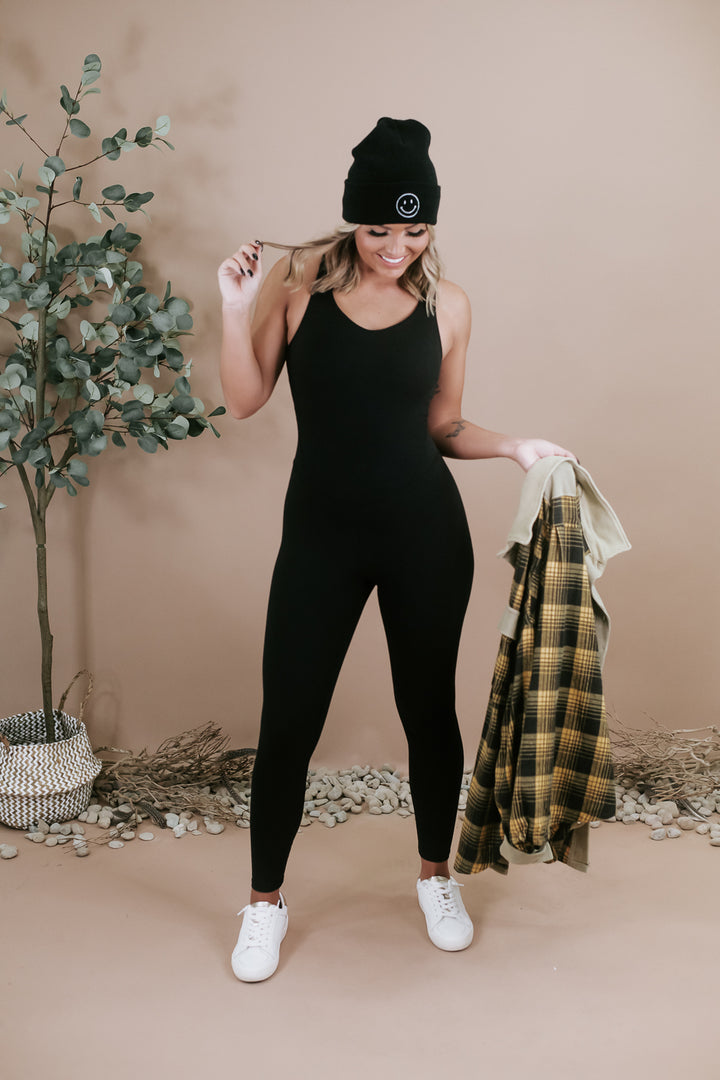 Out & About Buttery Soft Jumpsuit, Black