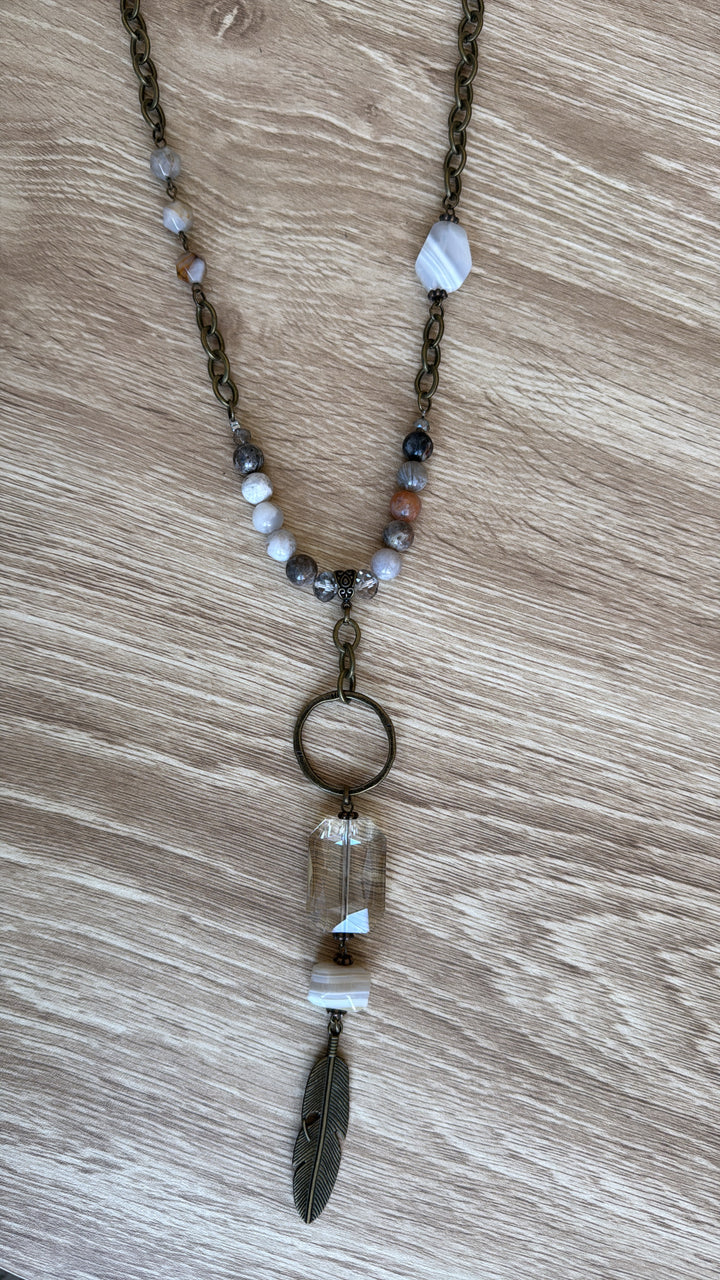 Drifter Bamboo Necklace, Multi