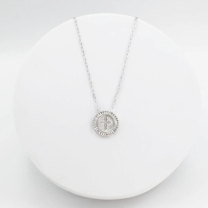Treasure Jewels: Grace Cross Necklace Silver