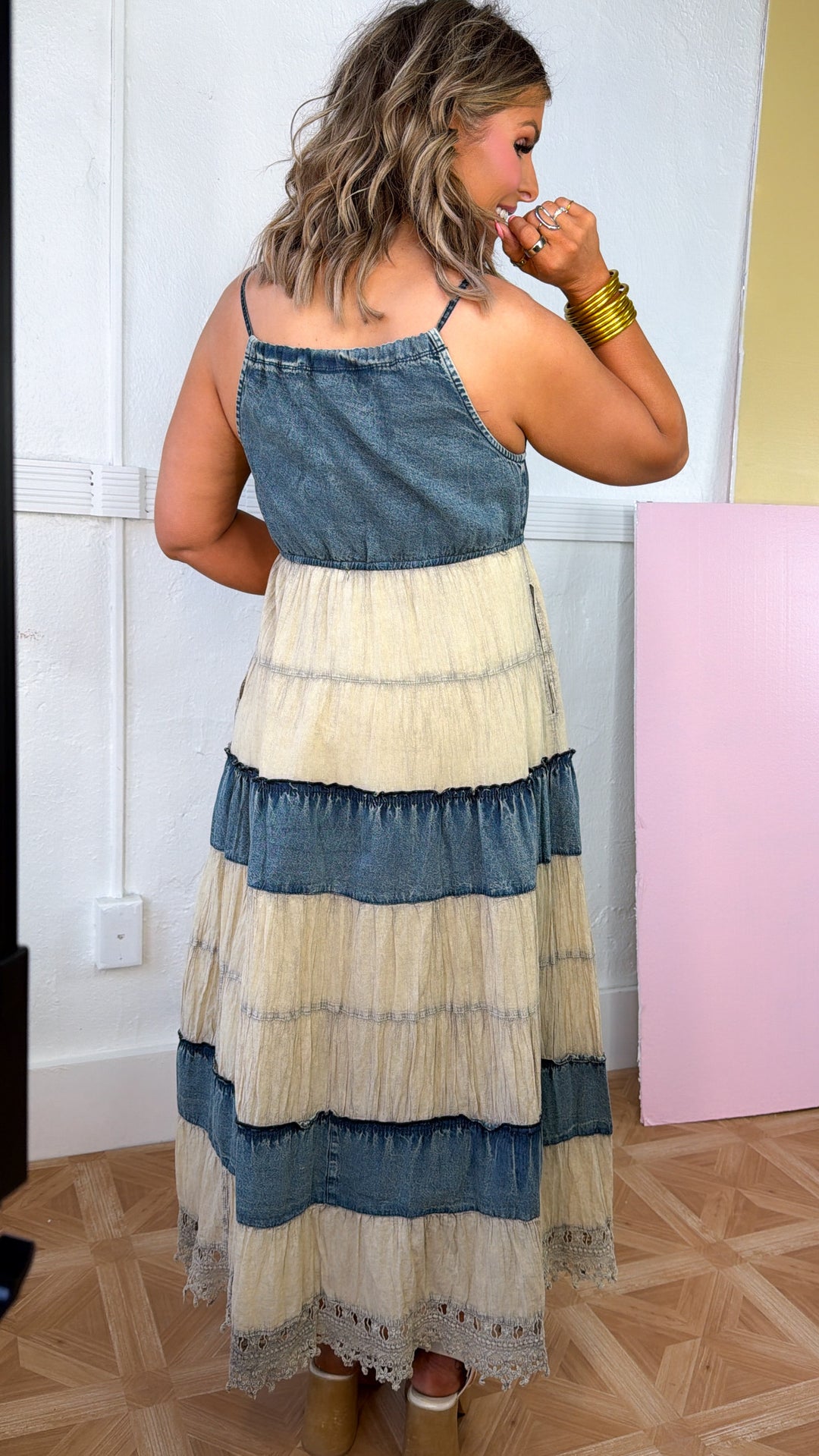 Denim Days Maxi dress, Latte