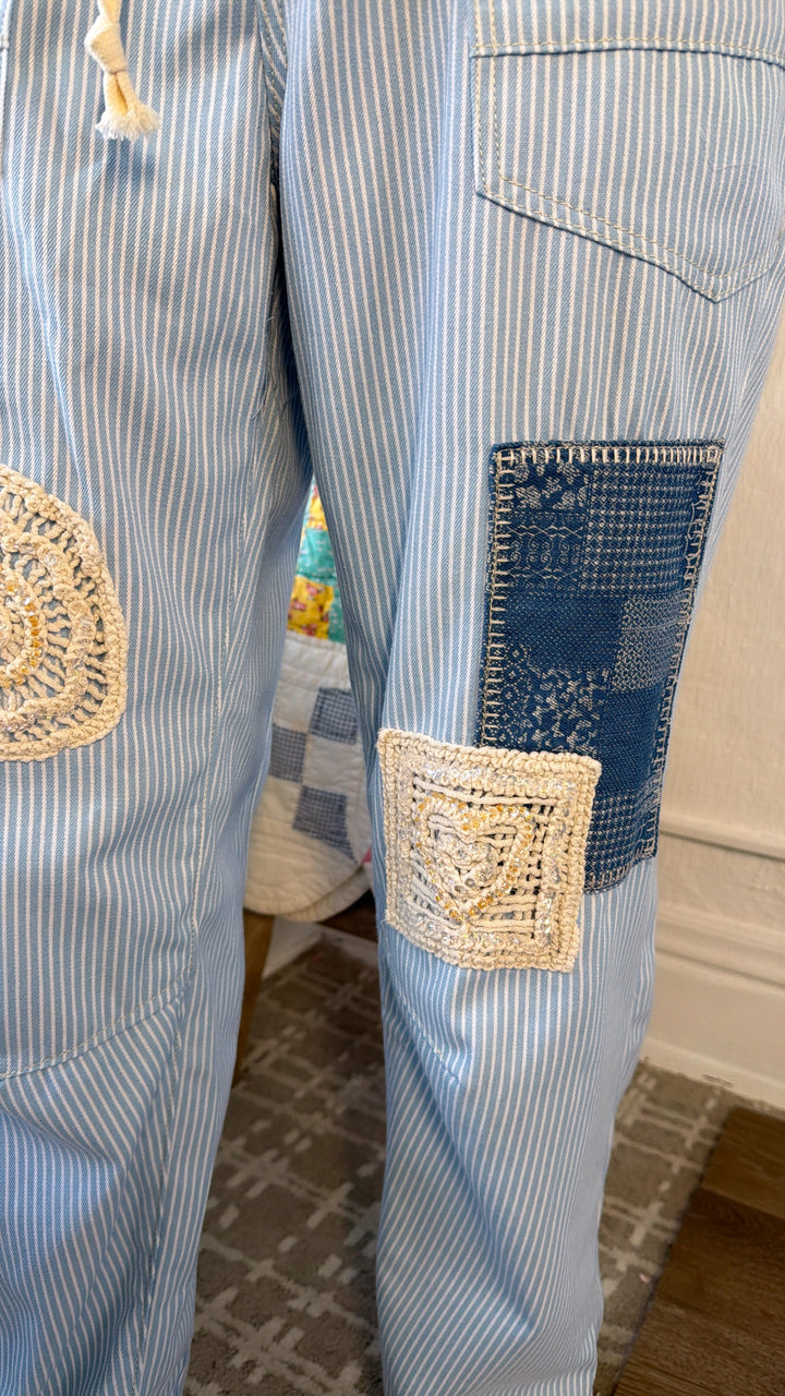 Denim Skies Striped Pants, Denim Stripe