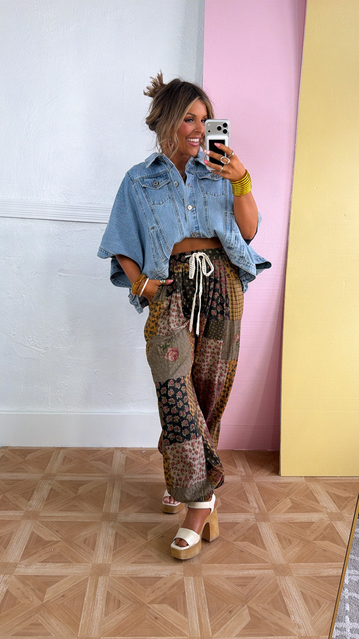 Poncho Dreams Pullover, Denim