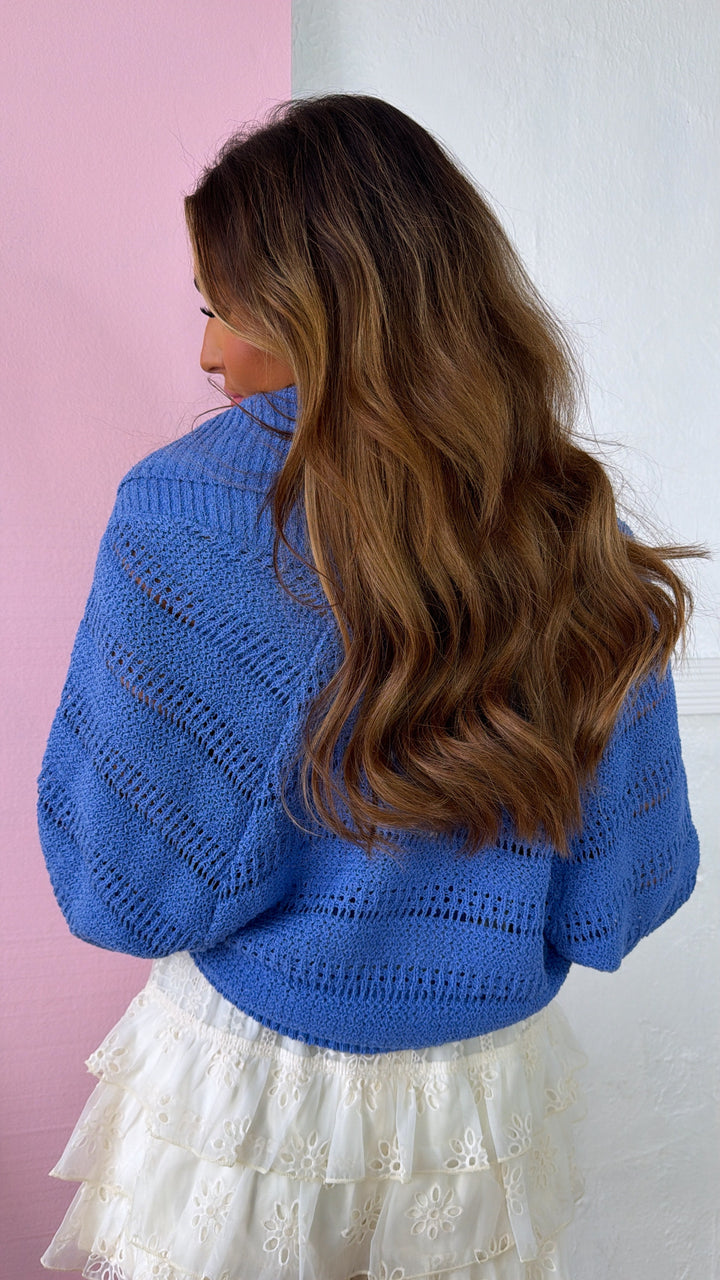 Easy Spring Cardigan & Tank Set, Chambray