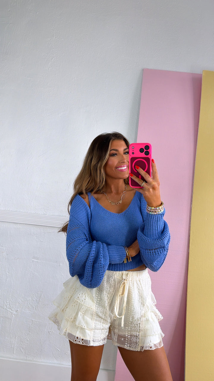 Easy Spring Cardigan & Tank Set, Chambray