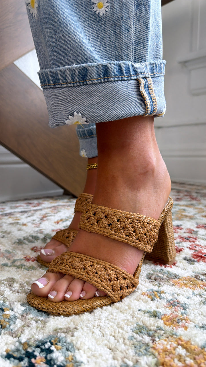 Caribbean Style Raton Heel, Camel