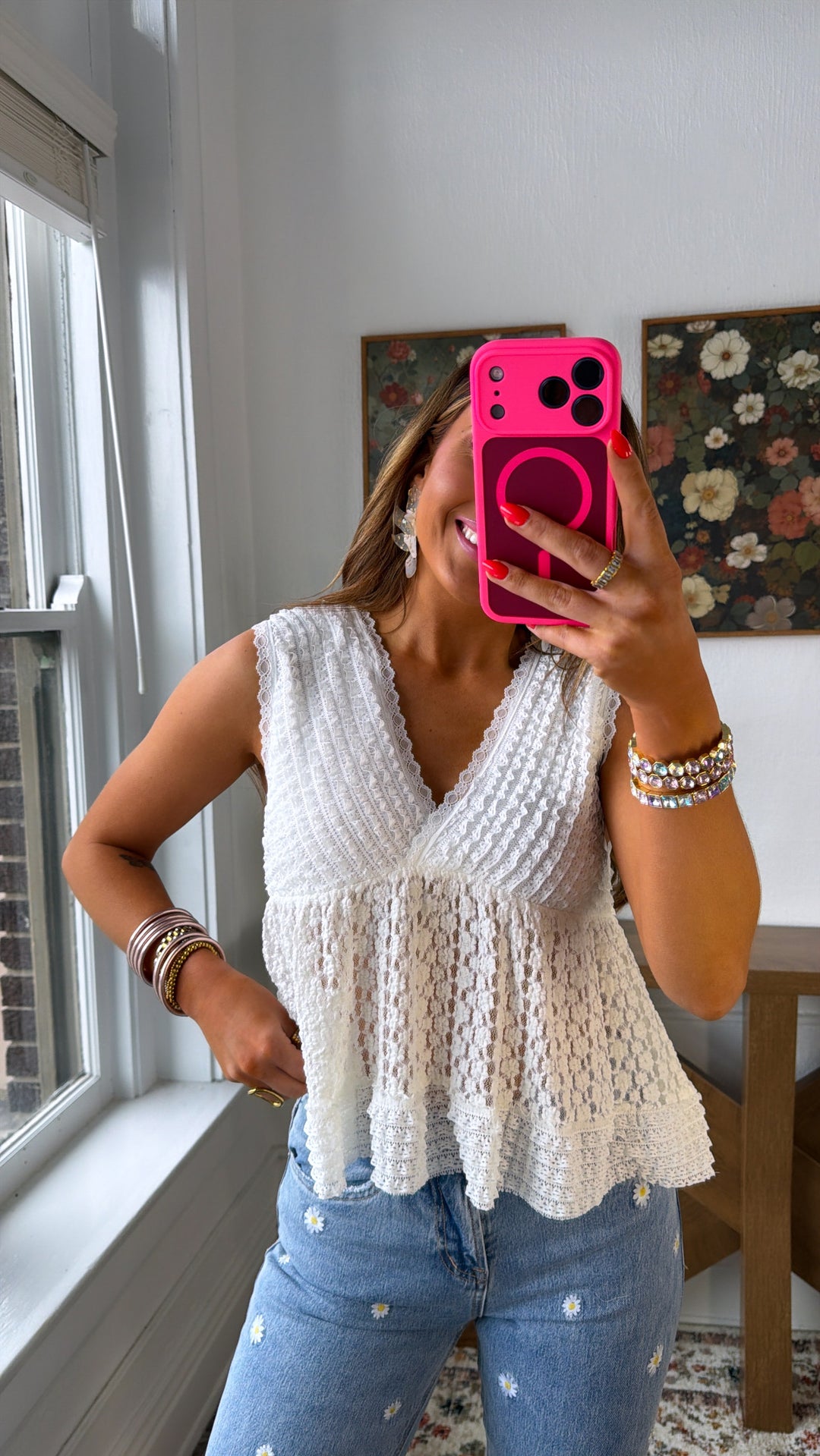 Airy Knit Top, Ivory