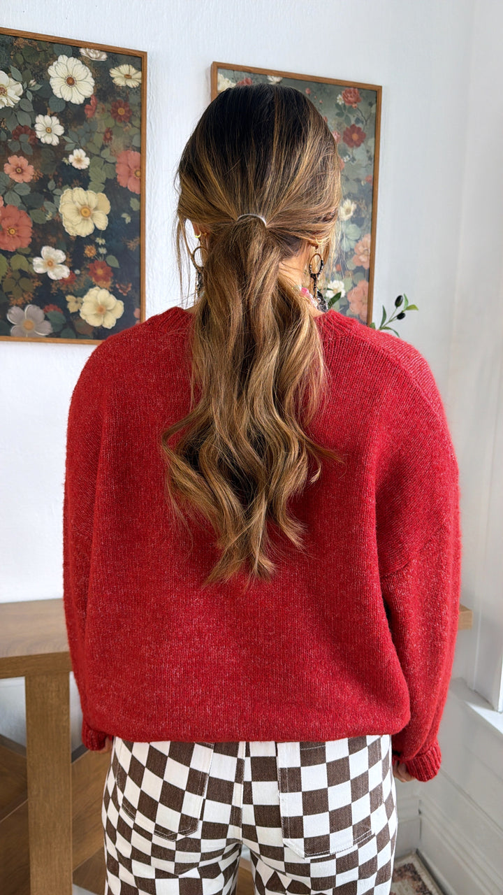 Mallard & Co Sweater, Vintage Red