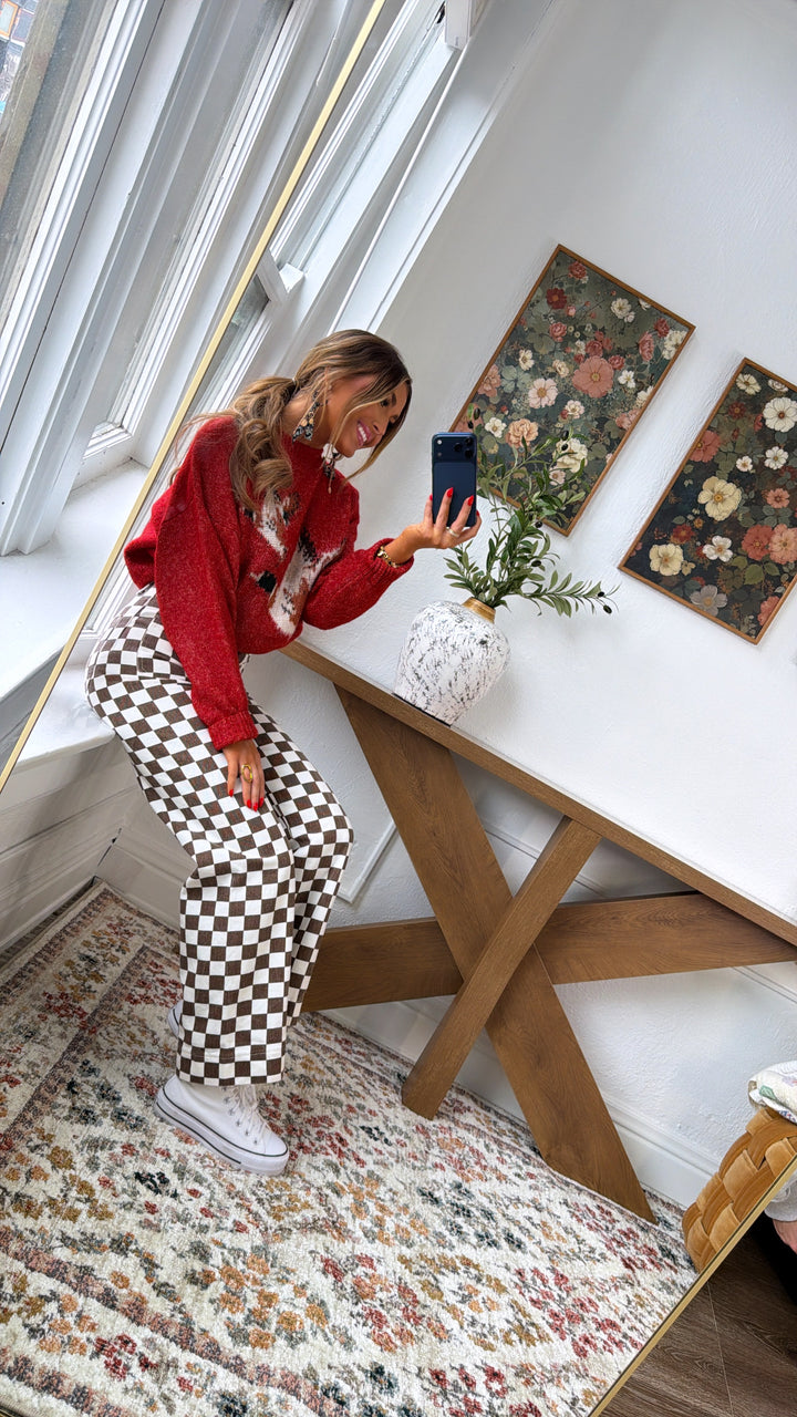 Mallard & Co Sweater, Vintage Red