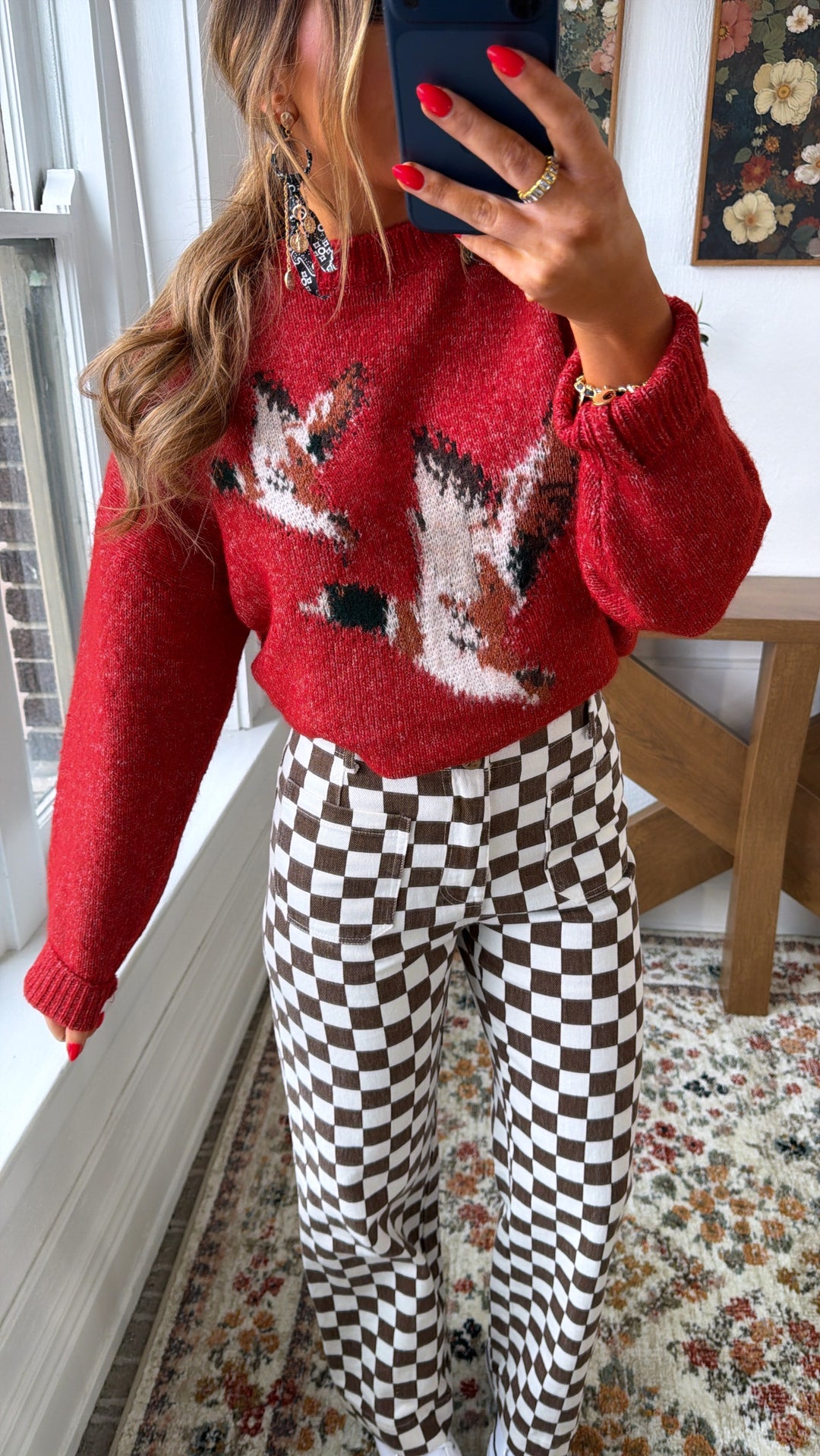 Mallard & Co Sweater, Vintage Red