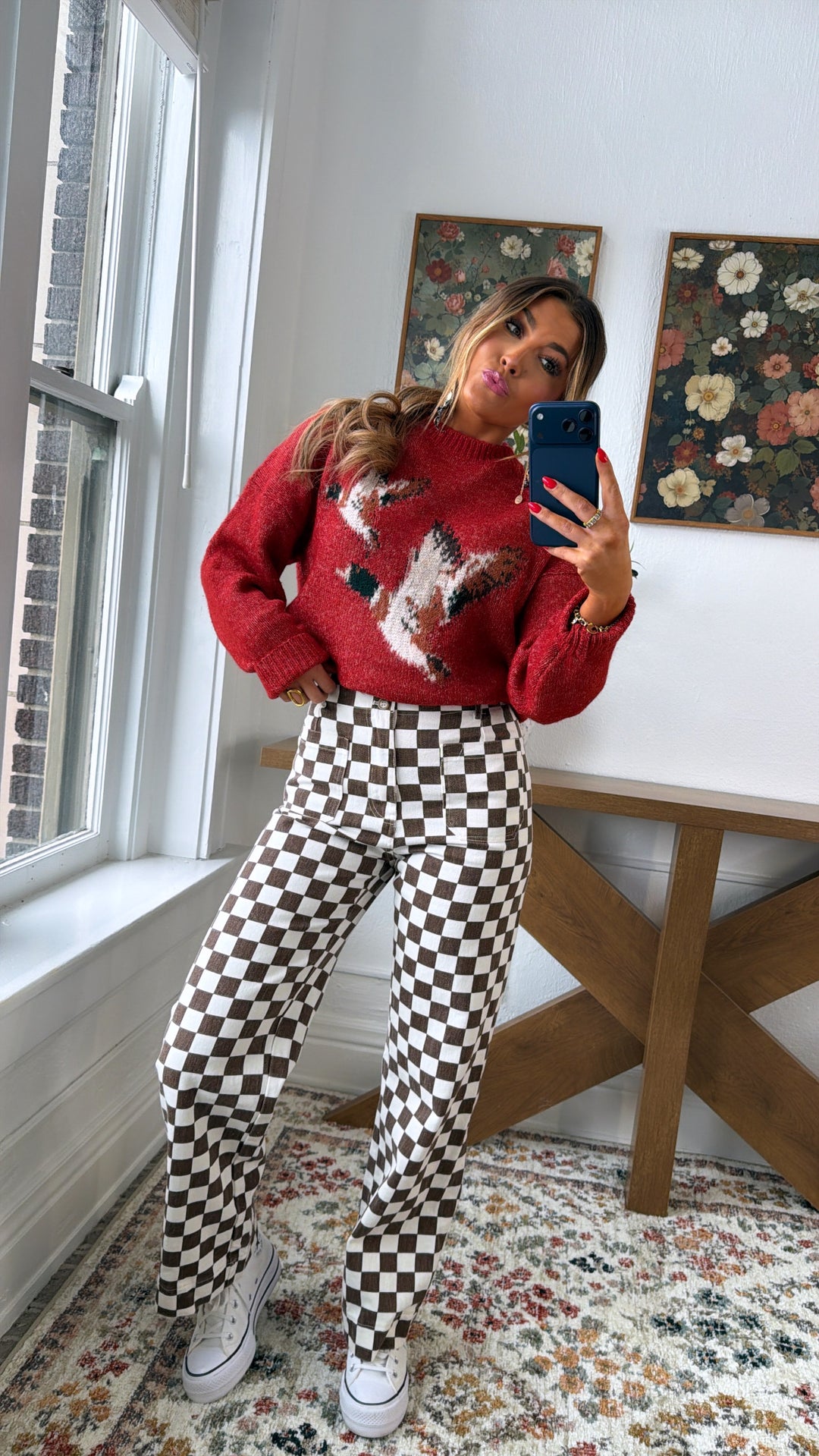 Mallard & Co Sweater, Vintage Red