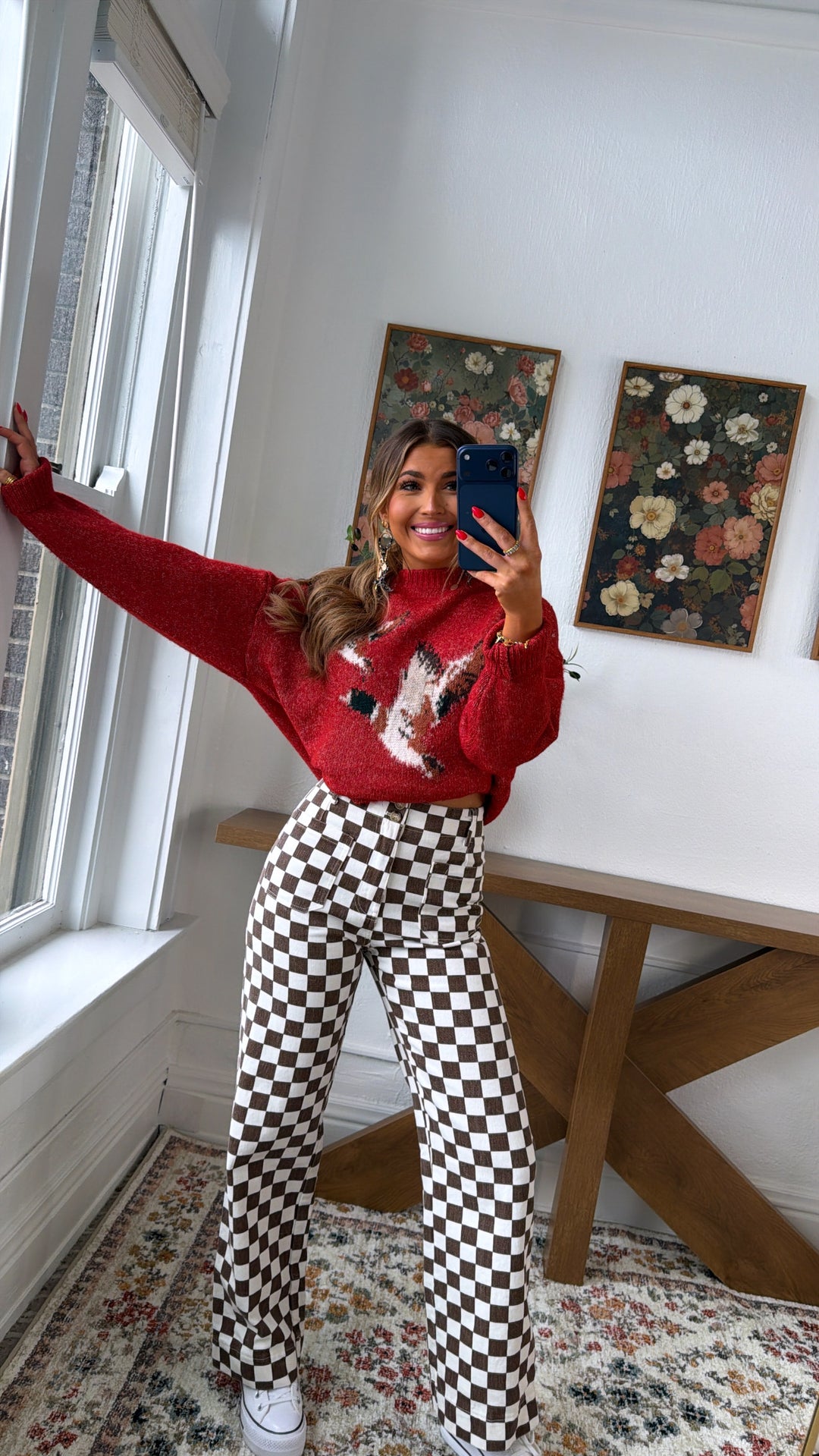 Mallard & Co Sweater, Vintage Red