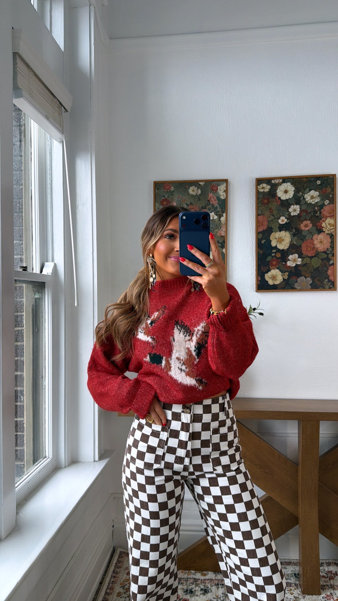 Mallard & Co Sweater, Vintage Red