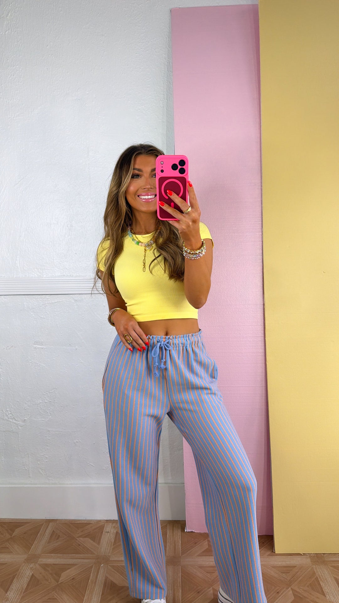 Ribbed Crop Baby Tee, Butter Yellow